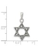 Sterling Silver Multi-textured Antiqued Star of Da | Jewelry | Judaica